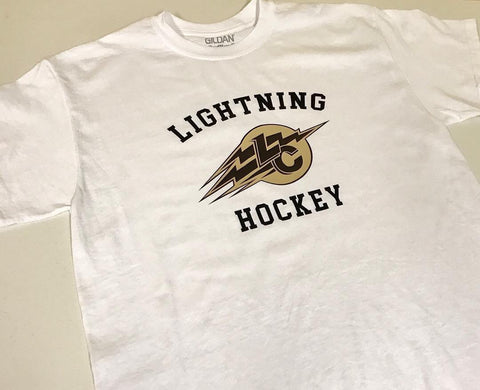 LC Lightning Hockey White T-Shirt