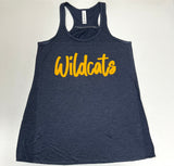 Shenango 'WILDCATS' Script Bella Canvas Women's Flowy Tank