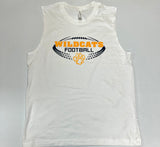 SHENANGO WILDCATS FOOTBALL 'DISTORTED BALL' Sleeveless T-Shirt