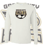 Personalized GROVE CITY EAGLES SOCCER - OVER BALL Longsleeve T-Shirt (MULTIPLE COLORS)