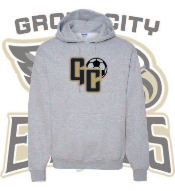 GROVE CITY SOCCER - GC BALL Hooded Sweatshirt (MULTIPLE COLORS)