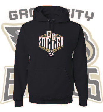 GROVE CITY SOCCER - CREST Hooded Sweatshirt (MULTIPLE COLORS)