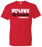 Mohawk Warriors Baseball T-Shirt  (4 Color Options)