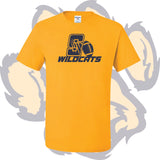 Shenango Wildcats Football T-Shirt - ONE COLOR LOGO
