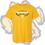 SHENANGO WILDCATS FOOTBALL 'DISTORTED BALL' Bella Canvas TRIBLEND T-Shirt