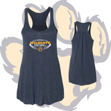 SHENANGO WILDCATS FOOTBALL 'DISTORTED BALL'  Bella Canvas Women's Flowy Tank