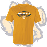 SHENANGO WILDCATS FOOTBALL 'DISTORTED BALL' Dri-Fit T-Shirt