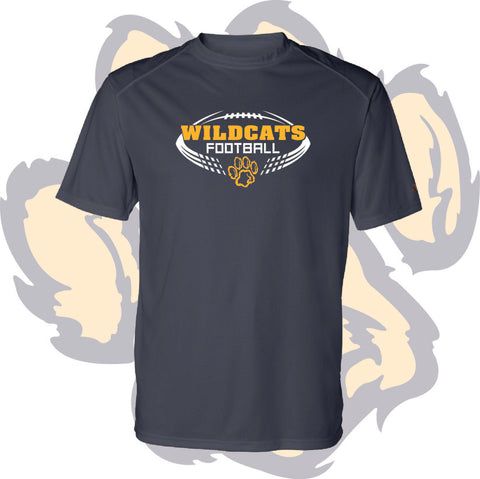 SHENANGO WILDCATS FOOTBALL 'DISTORTED BALL' Dri-Fit T-Shirt