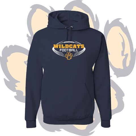 SHENANGO WILDCATS FOOTBALL 'DISTORTED BALL' Hooded Sweatshirt