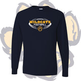 SHENANGO WILDCATS FOOTBALL 'DISTORTED BALL' Longsleeve T-Shirt