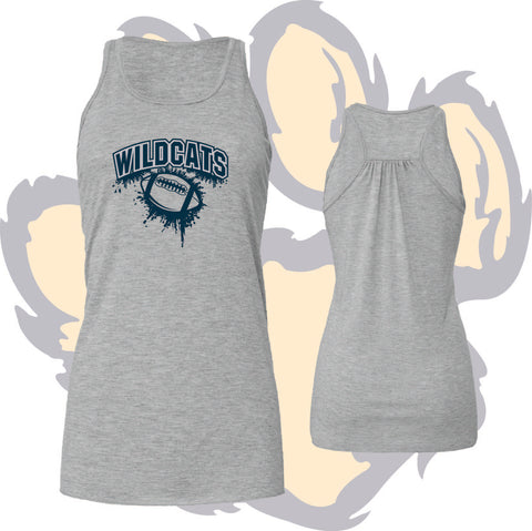 Shenango Wildcats Football 'DRIP' Bella Canvas Women's Flowy Tank