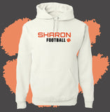 Personalized Sharon Football Narrow Hooded Sweatshirt (MULTIPLE COLORS)