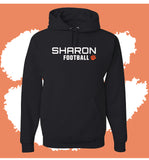 Personalized Sharon Football Narrow Hooded Sweatshirt (MULTIPLE COLORS)