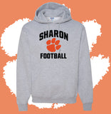 Sharon Football Arched Hooded Sweatshirt (MULTIPLE COLORS)