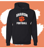 Sharon Football Arched Hooded Sweatshirt (MULTIPLE COLORS)