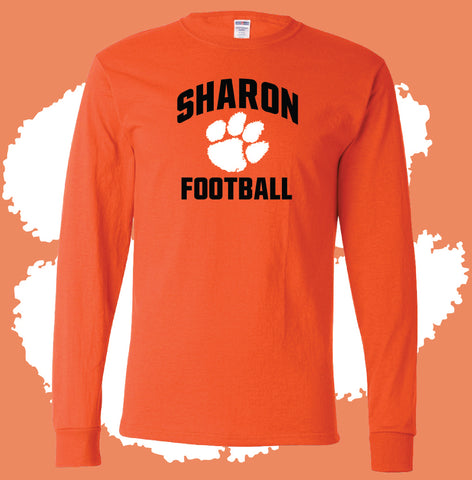 Sharon Football Arched Longsleeve T-Shirt (MULTIPLE COLORS)