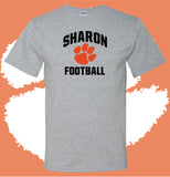 Sharon Football Arched Short Sleeve T-Shirt (MULTIPLE COLORS)