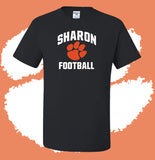 Sharon Football Arched Short Sleeve T-Shirt (MULTIPLE COLORS)