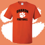 Sharon Football Arched Short Sleeve T-Shirt (MULTIPLE COLORS)