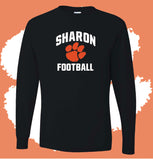 Personalized Sharon Football Arched Longsleeve T-Shirt (MULTIPLE COLORS)