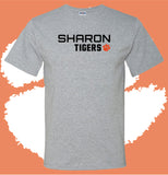 Personalized Sharon Tigers Narrow Short Sleeve T-Shirt (MULTIPLE COLORS)