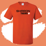 Personalized Sharon Tigers Narrow Short Sleeve T-Shirt (MULTIPLE COLORS)