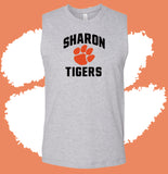 Sharon Tigers Sleeveless T-Shirt (MULTIPLE COLORS & DESIGNS)