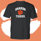 Personalized Sharon Tigers Arched Dri-Fit T-Shirt (MULTIPLE COLORS)