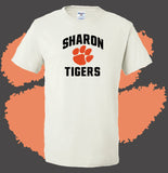 Personalized Sharon Tigers Arched Short Sleeve T-Shirt (MULTIPLE COLORS)