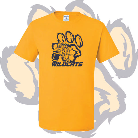 WildCATS Football T-Shirt - ONE COLOR LOGO