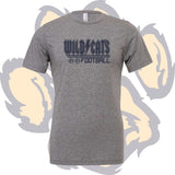 Wildcats Football ACDC Bella Canvas TRIBLEND T-Shirt - ONE COLOR LOGO