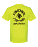 IBEW 712 Electrical Workers of PA Motorcycle Riders Hanes Short Sleeve Pocket T-Shirt