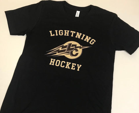 LC Lightning Hockey Black T-Shirt